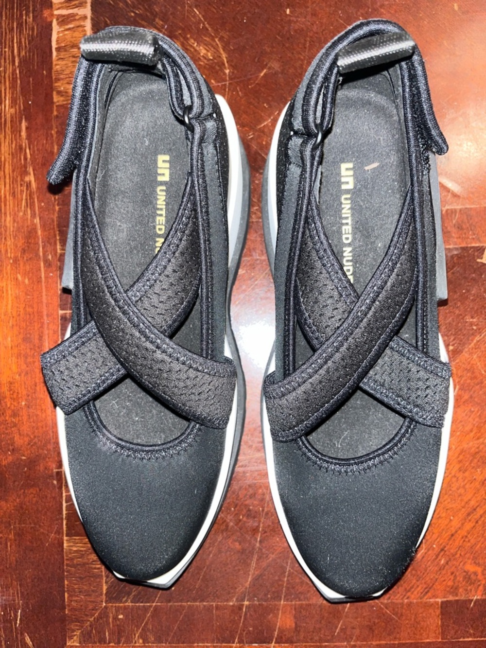 United Nude Black and White Platform Mary Jane Sneakers - Picture 4 of 8